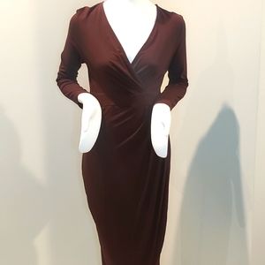 Womans brown dress for fall
